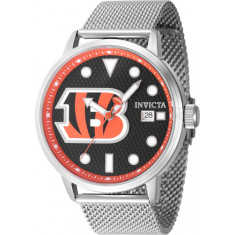 Invicta Men's 47995 NFL Cincinnati Bengals Quartz Multifunction Black Dial Watch