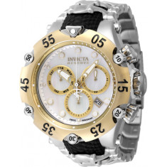 Invicta Men's 47218 Reserve Quartz Chronograph Gold, White Dial Watch