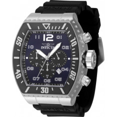 Invicta Men's 47281 Pro Diver Quartz Chronograph Black, Blue Dial Watch