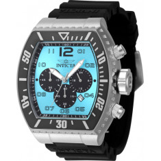 Invicta Men's 47284 Pro Diver Quartz Chronograph Black, Light Blue Dial Watch