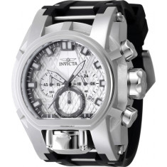 Invicta Men's 47531 Bolt Quartz, Quartz Chronograph Gunmetal, Silver Dial Watch