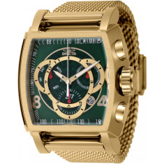 Invicta Men's 46015 S1 Rally Quartz Chronograph Green, Gold Dial Watch