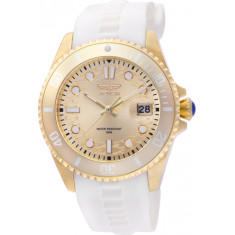 Invicta Women's 46703 Pro Diver Quartz 3 Hand Gold Dial Watch