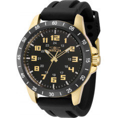 Invicta Men's 40005 Pro Diver Quartz 3 Hand Black Dial Watch