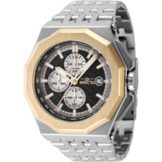 Invicta Men's 47392 Akula Quartz Chronograph Gold, Silver, Black Dial Watch