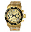 Invicta Men's Modelo ILE0072A Pro Diver Quartz Chronograph Gold Dial