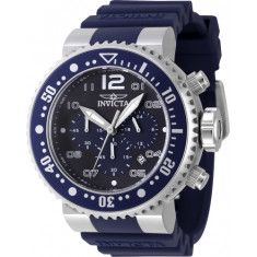 Invicta Men's 47195 Pro Diver Quartz Chronograph Black, Blue Dial Watch