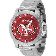 Invicta Men's 48086 NFL San Francisco 49ers Quartz 3 Hand Red Dial Watch