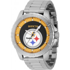 Invicta Men's 48084 NFL Pittsburgh Steelers Quartz 3 Hand Yellow Dial Watch