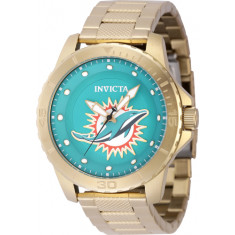 Invicta Men's 48095 NFL Miami Dolphins Quartz 3 Hand Light Blue Dial Watch