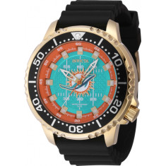 Invicta Men's 48109 NFL Miami Dolphins Quartz 3 Hand Light Blue Dial Watch