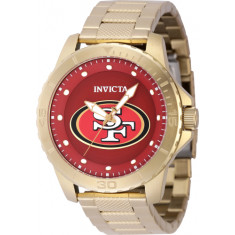 Invicta Men's 48094 NFL San Francisco 49ers Quartz 3 Hand Red Dial Watch