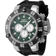 Invicta Men's 47329 Subaqua Quartz Chronograph White, Green Dial Watch