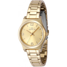 Invicta Women's 48247 Angel Quartz 3 Hand Gold Dial Watch