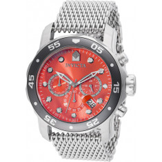 Invicta Men's 47587 Pro Diver Quartz Chronograph Red Dial Watch