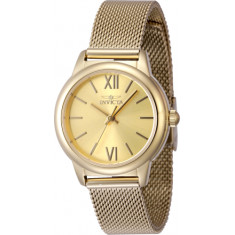 Invicta Women's 48250 Angel Quartz 3 Hand Gold Dial Watch