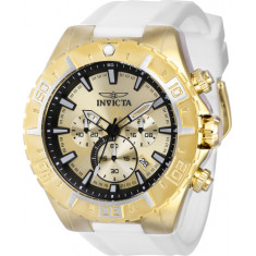 Invicta Men's 37636 Aviator Quartz Chronograph Gold Dial Watch