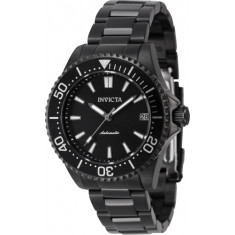 Invicta Women's 46650 Pro Diver Automatic 3 Hand Black Dial Watch