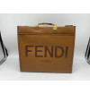 Bolsa Inspirada Modelo FENDI - Tecido Couro Falso Marrom *