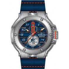 Invicta Men's 47378 Invicta Racing Downforce Quartz 3 Hand Blue, Orange Dial Watch