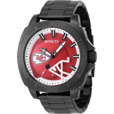 Invicta Men's 47876 NFL Kansas City Chiefs Quartz 3 Hand White, Red Dial Watch