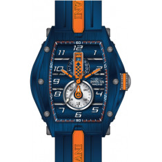 Invicta Men's 47388 Invicta Racing Quartz Multifunction Blue, Silver, Orange Dial Watch