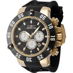 Invicta Men's 47330 Subaqua Quartz Chronograph Black, White, Gold Dial Watch