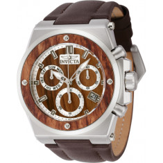 Invicta Unisex 45715 Akula Quartz Chronograph Silver, Brown Dial Watch