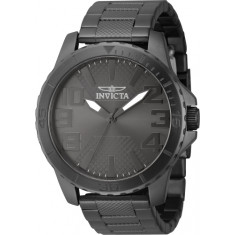 Invicta Men's 46305 Speedway Quartz 3 Hand Gunmetal Dial Watch