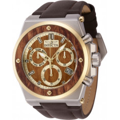 Invicta Unisex 45716 Akula Quartz Chronograph Brown, Gold Dial Watch