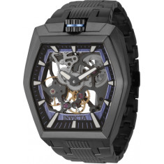 Invicta Men's 44015 Akula Mechanical 2 Hand Black, Metallic Blue Dial Watch