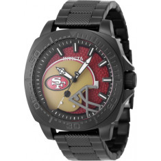 Invicta Men's 47870 NFL San Francisco 49ers Quartz 3 Hand Black, Red Dial Watch