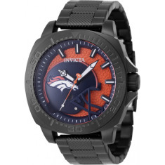 Invicta Men's 47883 NFL Denver Broncos Quartz 3 Hand Blue, Orange Dial Watch