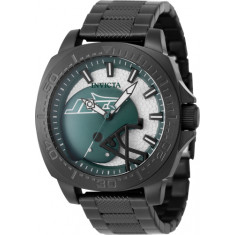 Invicta Men's 47879 NFL New York Jets Quartz 3 Hand Silver, Green Dial Watch