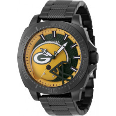 Invicta Men's 47887 NFL Green Bay Packers Quartz 3 Hand Yellow, Green Dial Watch