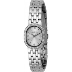 Invicta Women's 48134 Angel Quartz 3 Hand Silver Dial Watch