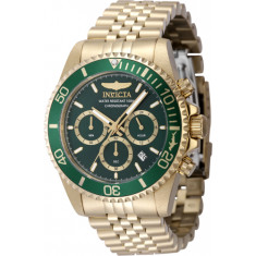 Invicta Men's 48383 Pro Diver Quartz Chronograph Green Dial Watch