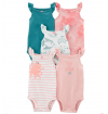 Body Infantil - Tamanho 12M - Carters - Kit com 5