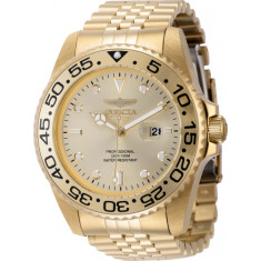 Invicta Men's 44520 Pro Diver  Quartz 3 Hand Gold Dial Watch