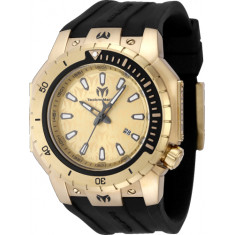 Technomarine's Men's TM-224010 Manta Sea Quartz 3 Hand Gold Dial Watch