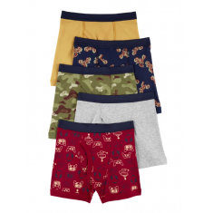 Cueca Infantil Carters - Kit com 5 peças - Tamanho 2/3 anos