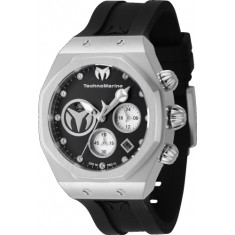 Technomarine Women's TM-523004 Reef Quartz Chronograph Black, Silver Dial Watch