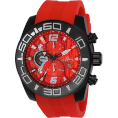 Invicta Men's 24161 Pro Diver Quartz Multifunction Red Dial Watch