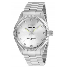 Invicta Men's 29501 Specialty Quartz 3 Hand Silver Dial Watch