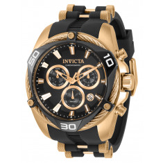 Invicta Men's 31316 Bolt Quartz Chronograph Black, Rose Gold Dial Watch