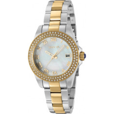 Invicta Women's 36075 Angel Quartz 3 Hand White Dial Watch