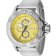 Invicta Men's 48014 Vintage  Quartz Chronograph Yellow Dial Watch