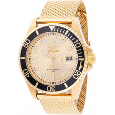 Invicta Men's 47177 Pro Diver Quartz 3 Hand Gold Dial Watch