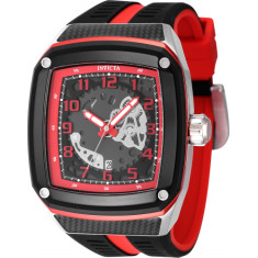 Invicta Men's 48071 Invicta Racing Quartz Multifunction Red, Gunmetal Dial Watch