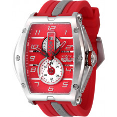 Invicta Men's 47384 Invicta Racing Quartz Multifunction Silver, Grey, Red Dial Watch